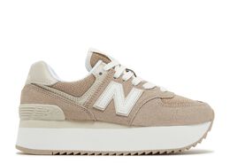 New Balance: Бежевые кроссовки  574