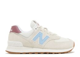 New Balance: Голубые кроссовки  574