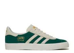 Adidas: Зелёные кроссовки  Gazelle