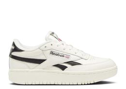 Reebok: Чёрные кроссовки  Club C Double