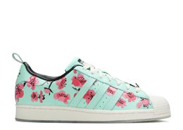 Adidas: Зелёные кроссовки  Superstar