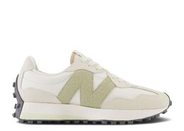 New Balance: Зелёные кроссовки  327