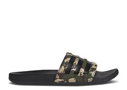 Adidas: Зелёные кроссовки  Adilette