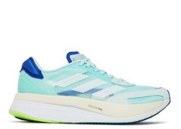 Adidas: Зелёные кроссовки  Adizero Boston