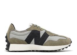 New Balance: Зелёные кроссовки  327