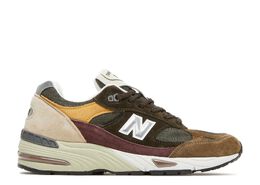 New Balance: Зелёные кроссовки  991