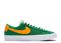 Nike: Зелёные кроссовки  Zoom Blazer