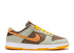 Nike: Зелёные кроссовки Dunk Low