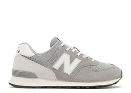 New Balance: Белые кроссовки  574