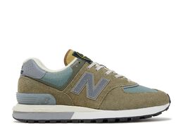 New Balance: Голубые кроссовки  574