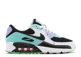 Nike: Зелёные кроссовки  Air Max 90