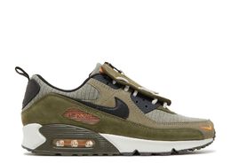 Nike: Зелёные кроссовки  Air Max 90 SE