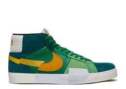 Nike: Зелёные кроссовки  Blazer Mid Premium