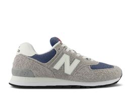 New Balance: Серые кроссовки  574