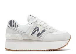 New Balance: Серые кроссовки  574