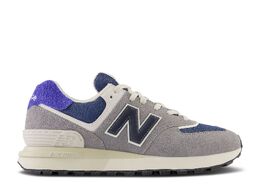 New Balance: Голубые кроссовки  574