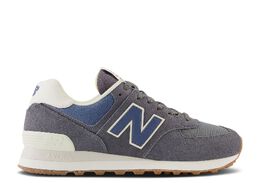 New Balance: Серые кроссовки  574