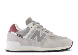 New Balance: Серые кроссовки  574