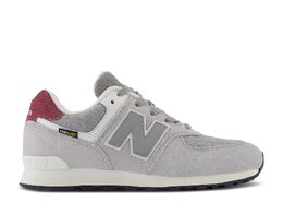 New Balance: Серые кроссовки  574