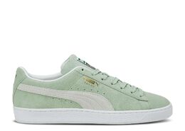 PUMA: Зелёные кроссовки  Suede Classic