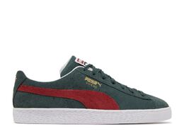 PUMA: Зелёные кроссовки  Suede Classic