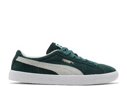 PUMA: Зелёные кроссовки  Suede