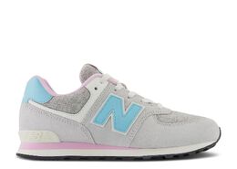 New Balance: Серые кроссовки  574