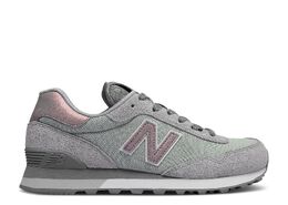 New Balance: Серые кроссовки  515