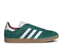 Adidas: Зелёные кроссовки  Gazelle