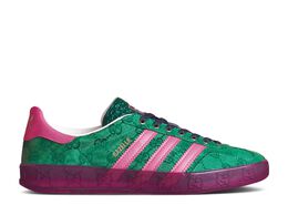 Adidas: Зелёные кроссовки  Gazelle