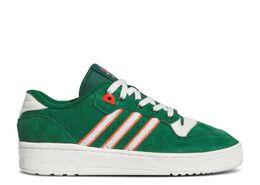 Adidas: Зелёные кроссовки  Rivalry Low
