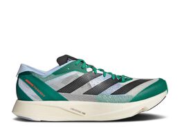 Adidas: Зелёные кроссовки  Adizero