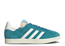 Adidas: Зелёные кроссовки  Gazelle