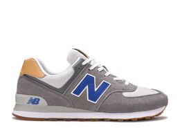 New Balance: Серые кроссовки  574