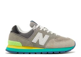 New Balance: Серые кроссовки  574