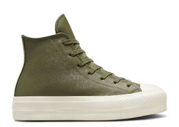 Converse: Зелёные кроссовки  Chuck Taylor All Star Lift