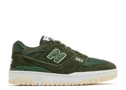 New Balance: Зелёные кроссовки  550