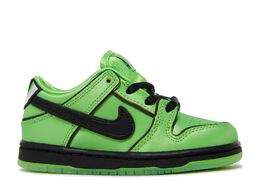 Nike: Зелёные кроссовки  Dunk Low Pro SB