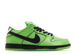 Nike: Зелёные кроссовки  Dunk Low Pro SB