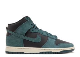 Nike: Зелёные кроссовки  Dunk High Premium