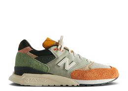 New Balance: Серые кроссовки 