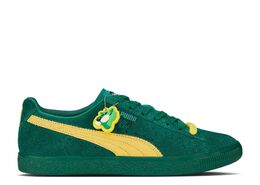 PUMA: Зелёные кроссовки Clyde