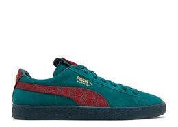 PUMA: Зелёные кроссовки  Suede