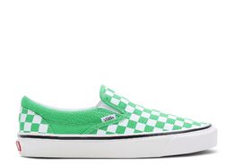 Vans: Зелёные кроссовки Classic Slip On