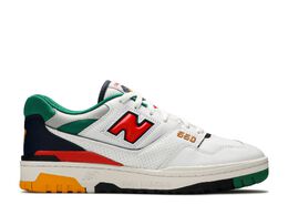 New Balance: Зелёные кроссовки  550