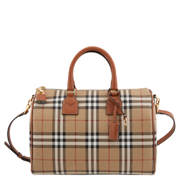 Burberry: Коричневая сумка Vintage Check