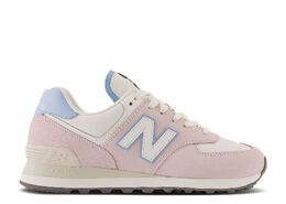 New Balance: Розовые кроссовки  574