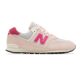 New Balance: Розовые кроссовки  574