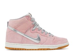 Nike: Розовые кроссовки  Dunk High