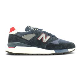 New Balance: Синие кроссовки 